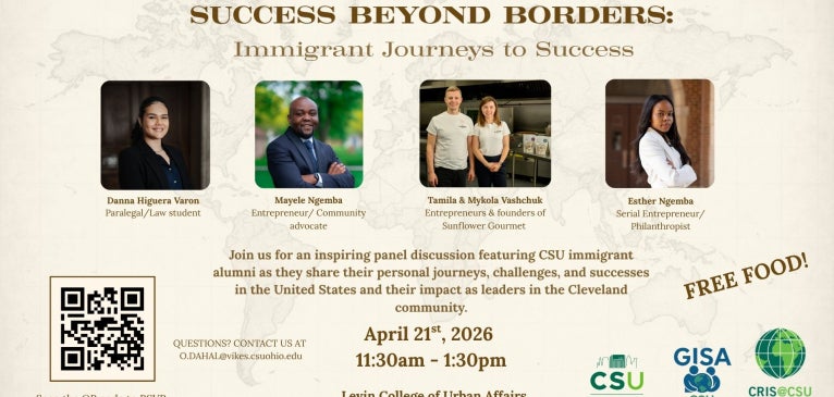 CSU's Global Inclusion Student Association is hosting a seminar that gives students the chance to talk to and learn from successful newcomers!
