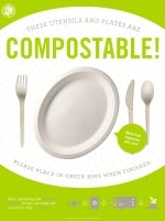 Compostable Plate & Utensils
