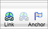 The tool bar includes the Link and Anchor tools