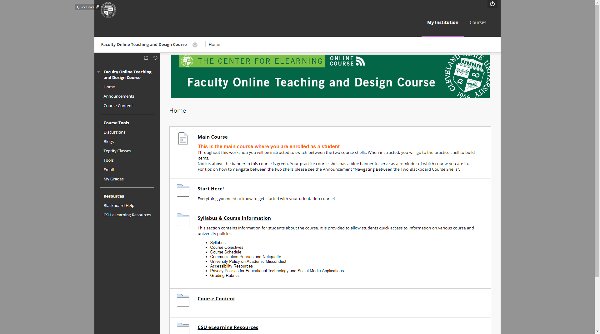 blackboard 2018 cleveland state university bblearn csu
